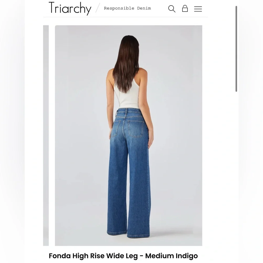 👖 TRIARCHY Ms. Fonda High-Rise Wide-Leg Jeans
Size 25 - Picture 5 of 11